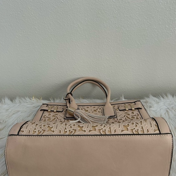 Aldo Cream Tote Bag with Tassel - Picture 5 of 7